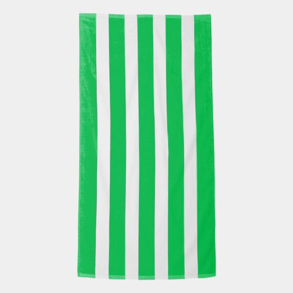 Cabana Stripe Velour Beach Towel Thumbnail